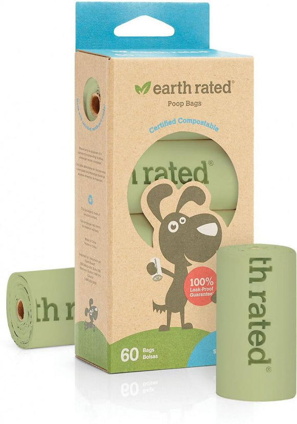 Earth Rated Unscented Vegetable-based Dog Waste Bags