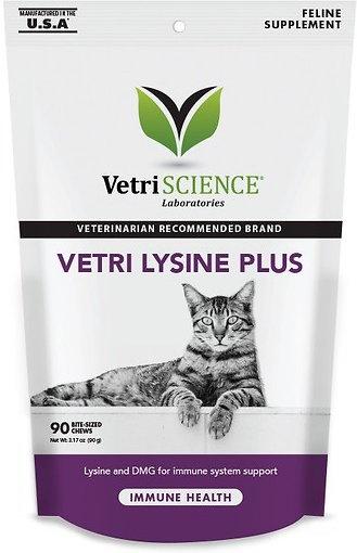 VetriScience Vetri-Lysine Plus Immune Health Bite-Sized Cat Chews