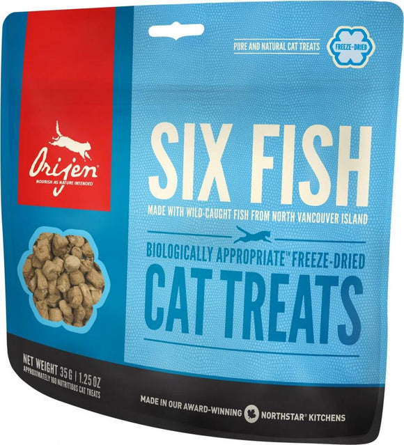 ORIJEN Grain Free Six Fish Freeze Dried Cat Treats