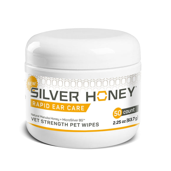 Absorbine Silver Honey® Rapid Ear Care Vet Strength Pet Wipes
