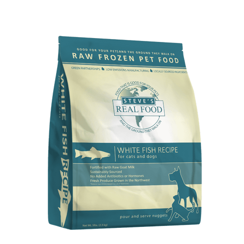 Steve s Real Food Frozen Raw Dog Food White Fish Diet for Dogs and Cats Tampa FL Health Mutt