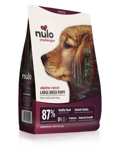 Nulo Challenger High-Meat Kibble Beef, Lamb & Pork for Large Breed Puppy Dogs (24-lb)