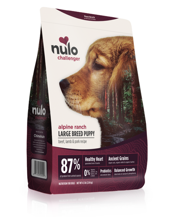Nulo Challenger High-Meat Kibble Beef, Lamb & Pork for Large Breed Puppy Dogs (24-lb)