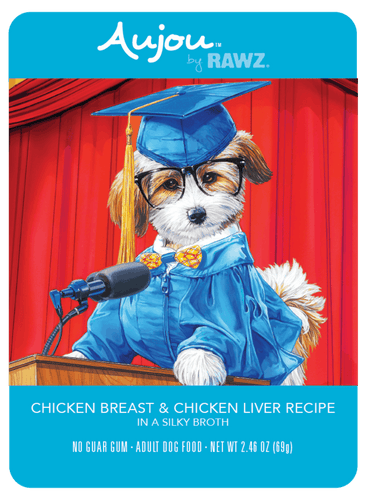 RAWZ Aujou Chicken Breast & Chicken Liver Recipe Wet Dog Food