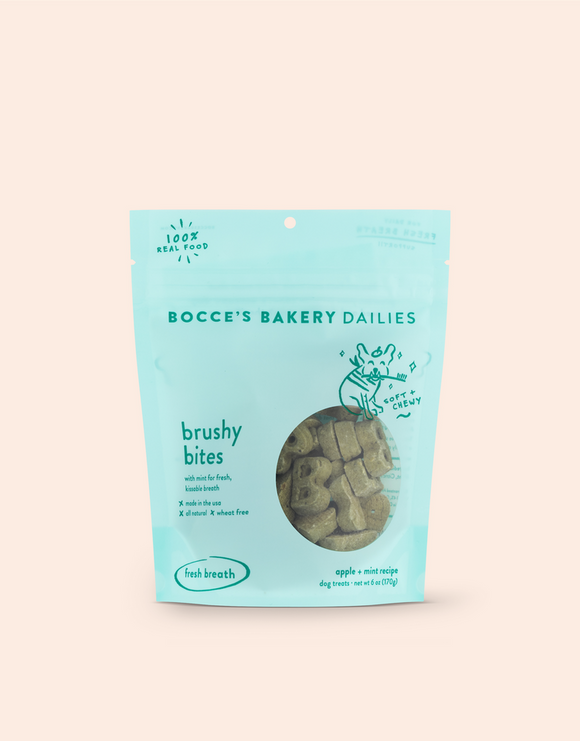 Bocce's Bakery Brushy Bites Soft & Chewy Treats