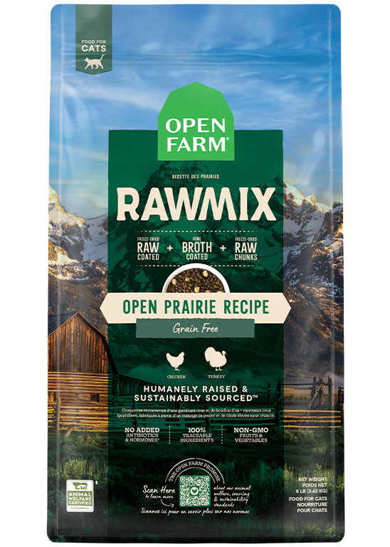 Open Farm Open Prairie Grain-Free RawMix for Cats