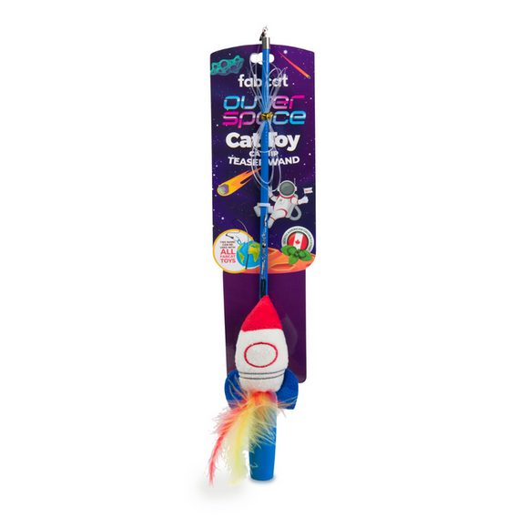 fabdog Outer Space Teaser Cat Toy