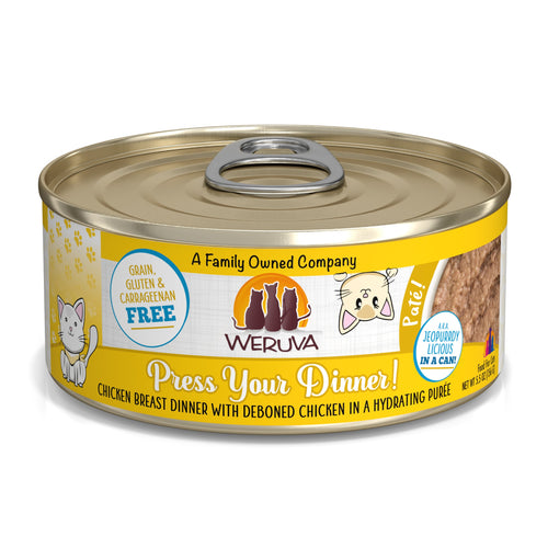 Weruva Press Your Dinner! Chicken Breast Dinner with Deboned Chicken Canned Cat Food