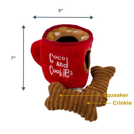 Tall Tails Coco Mug and Cookies Puzzle Dog Toy Dog Toy