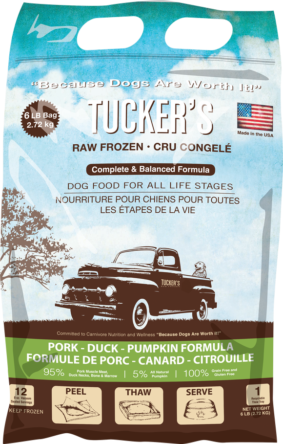 Tucker's Pork-Duck-Pumpkin Dog Food