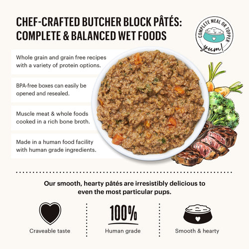 Copy of The Honest Kitchen Turkey & Autumn Veggies Butcher Block Pâté Wet Dog Food (10.5 oz)